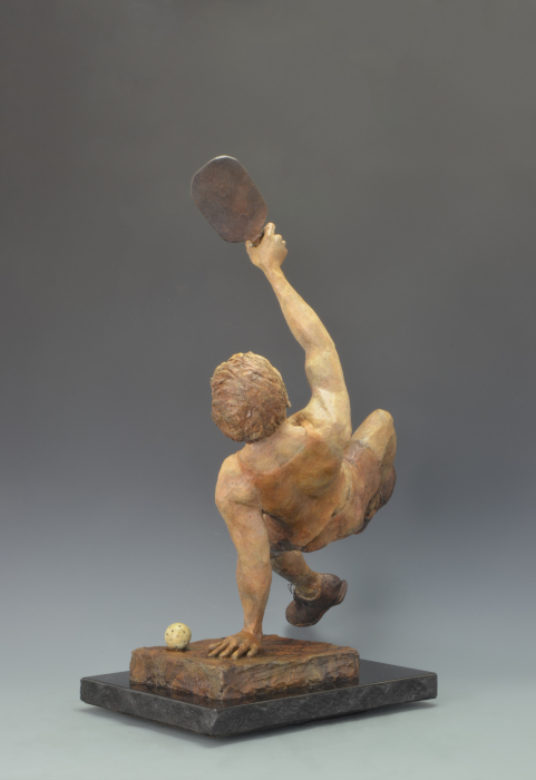 Got It! bronze sculpture by David Varnau